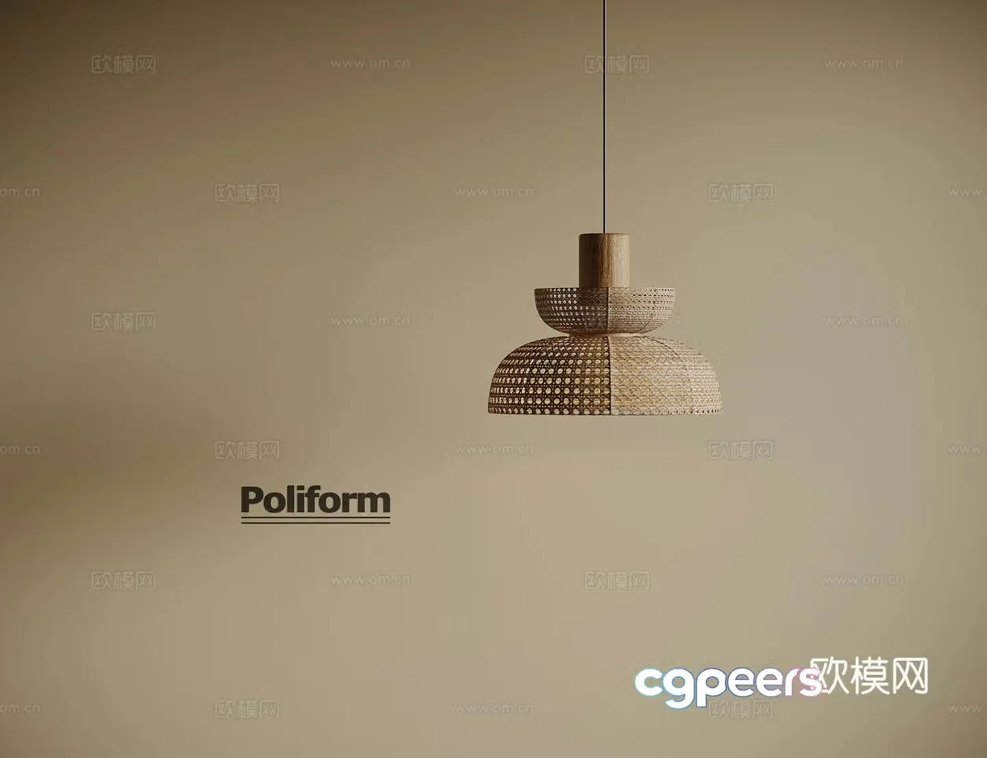 Wasabi wind chandelier 3d model