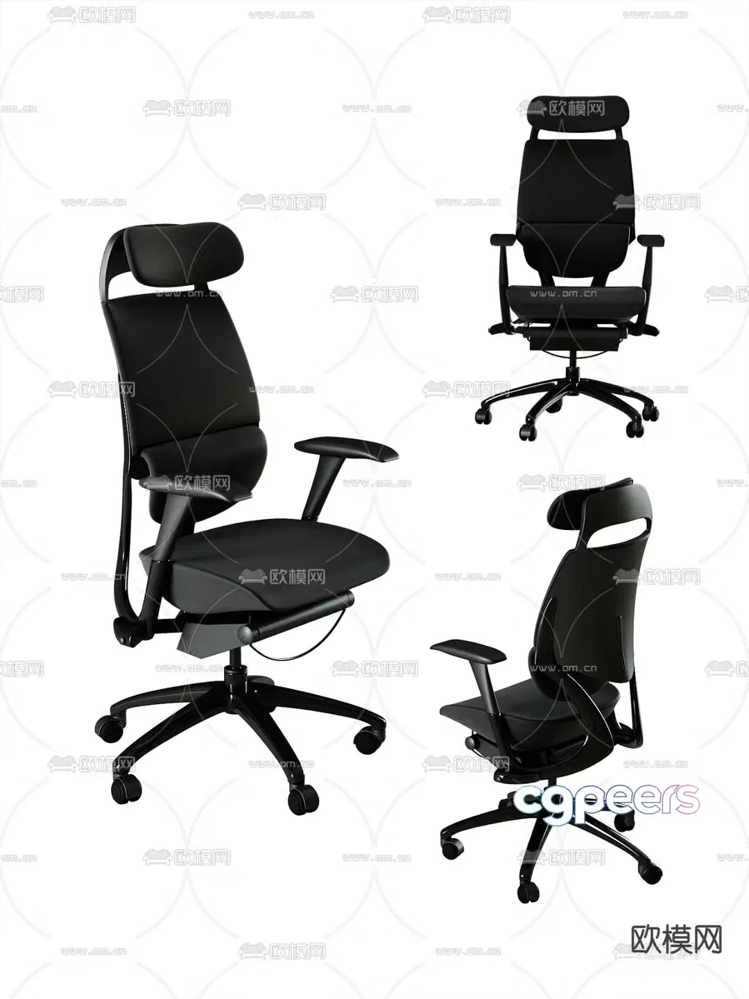 Office chair staff chair 3d model