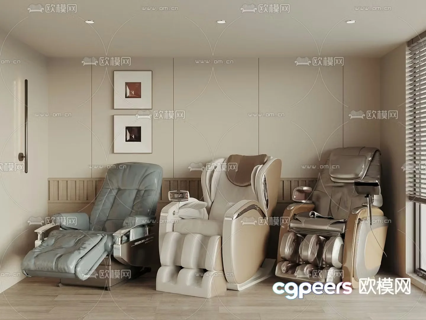 Massage chair foot massage chair massage sofa foot massage chair 3d model