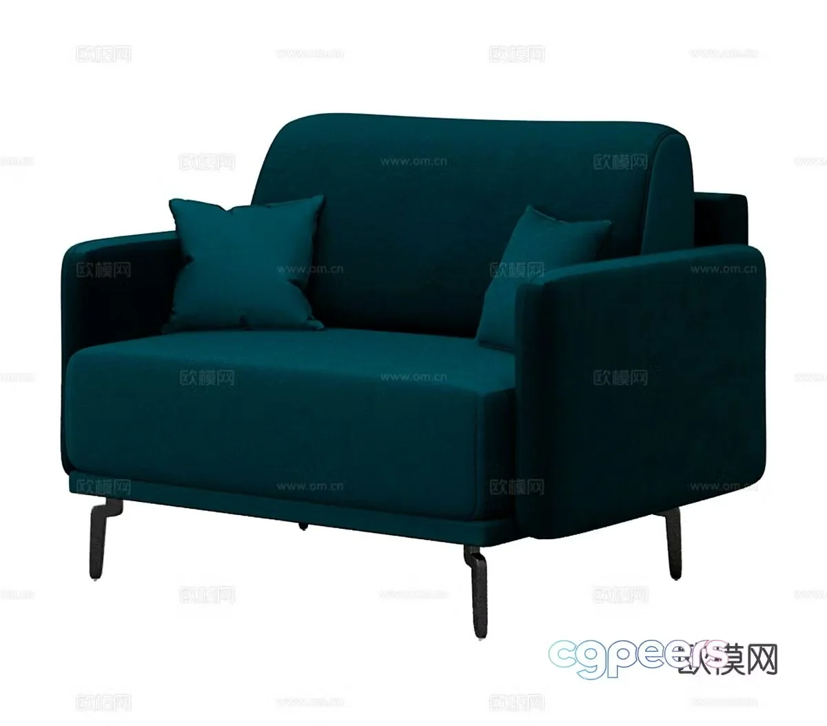 Modern single sofa 3d model