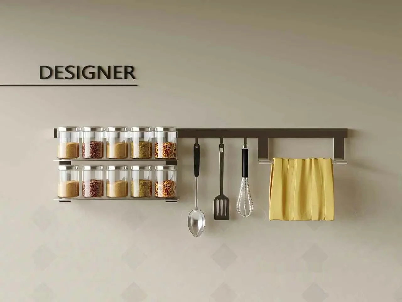 Kitchen Storage And Utensils 3D Model – 3039 – CORONA Render