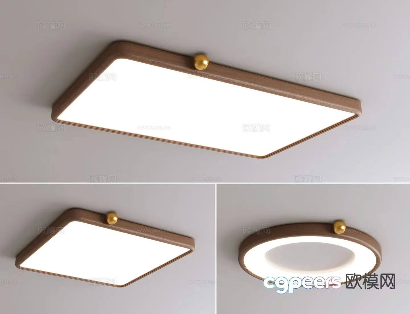 Medieval style ceiling lamp geometric ceiling lamp 3d model
