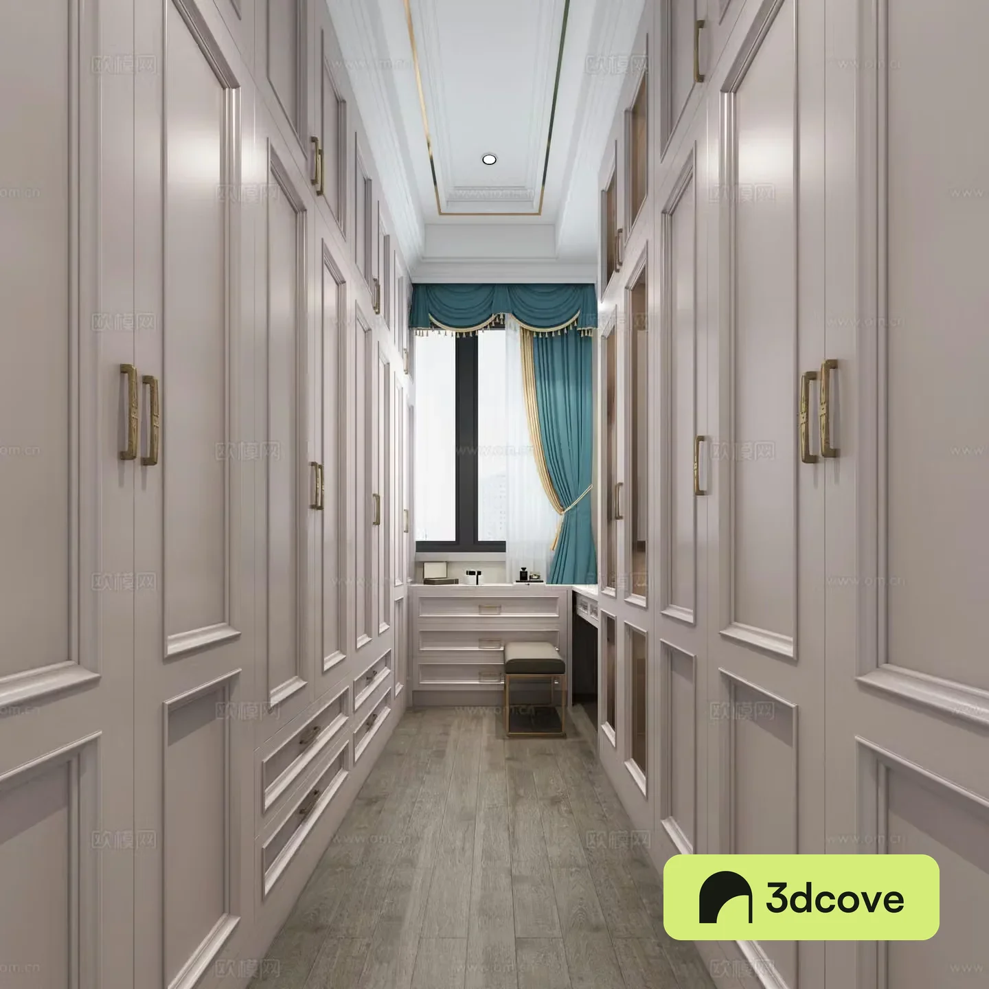Simple European cloakroom
