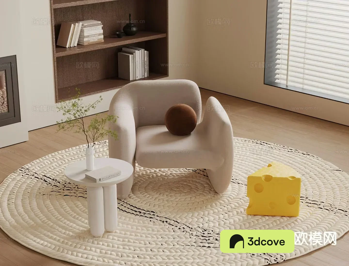 Cream style sofa chair leisure chair armchair