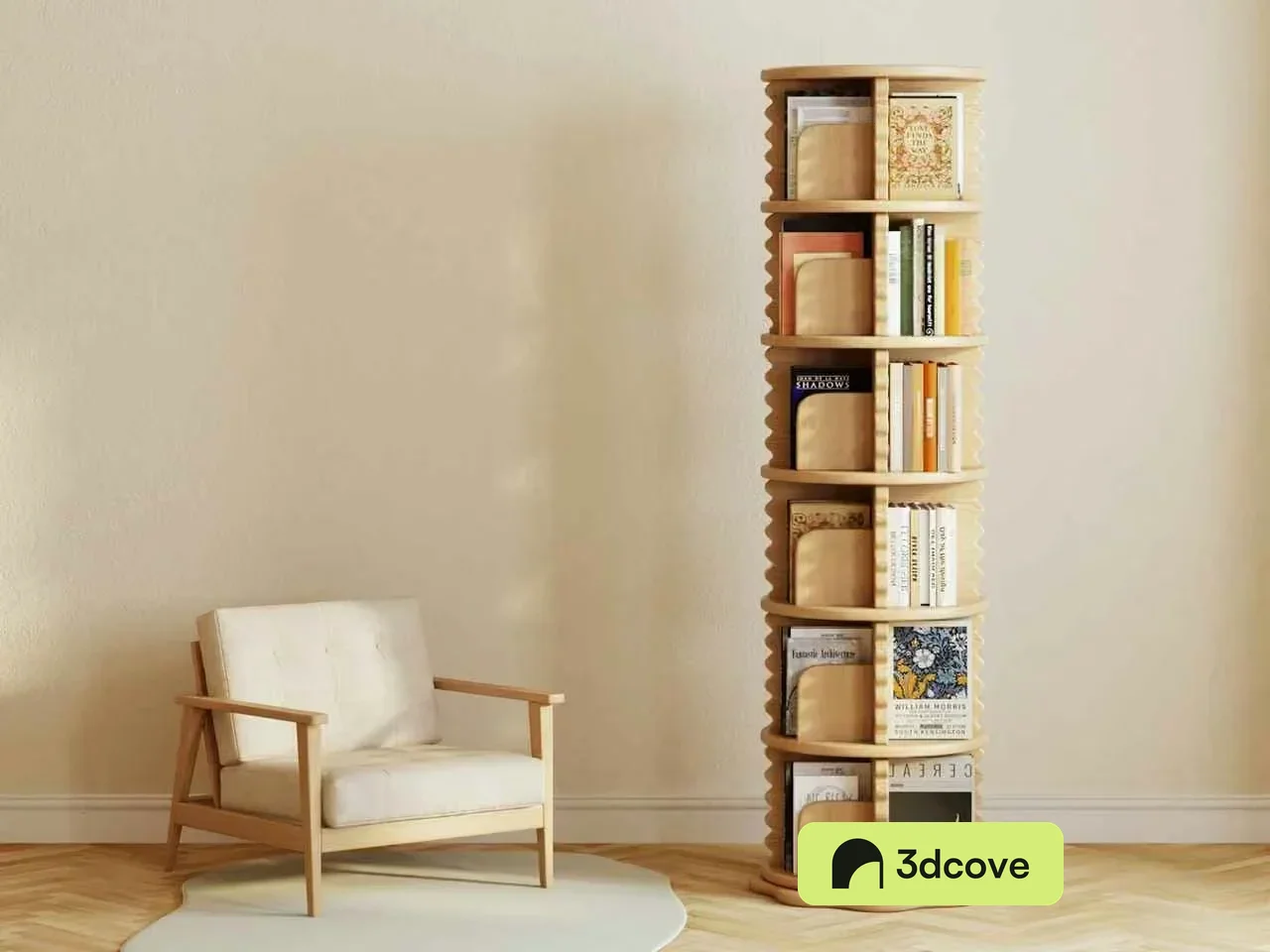 Wooden Bookshelf