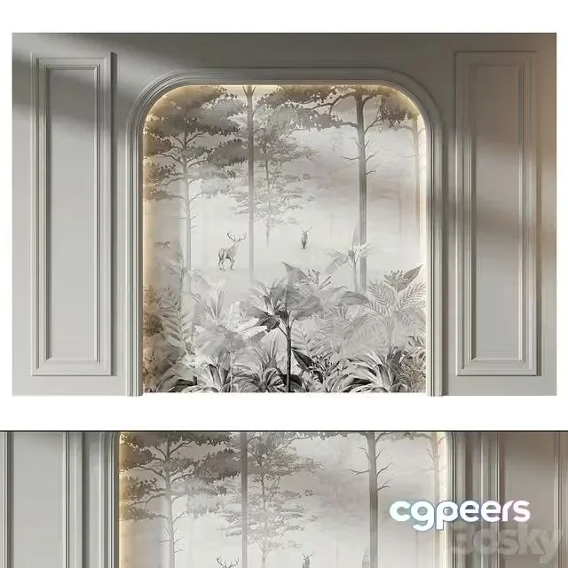 3ds Max Free – Wall panel 969