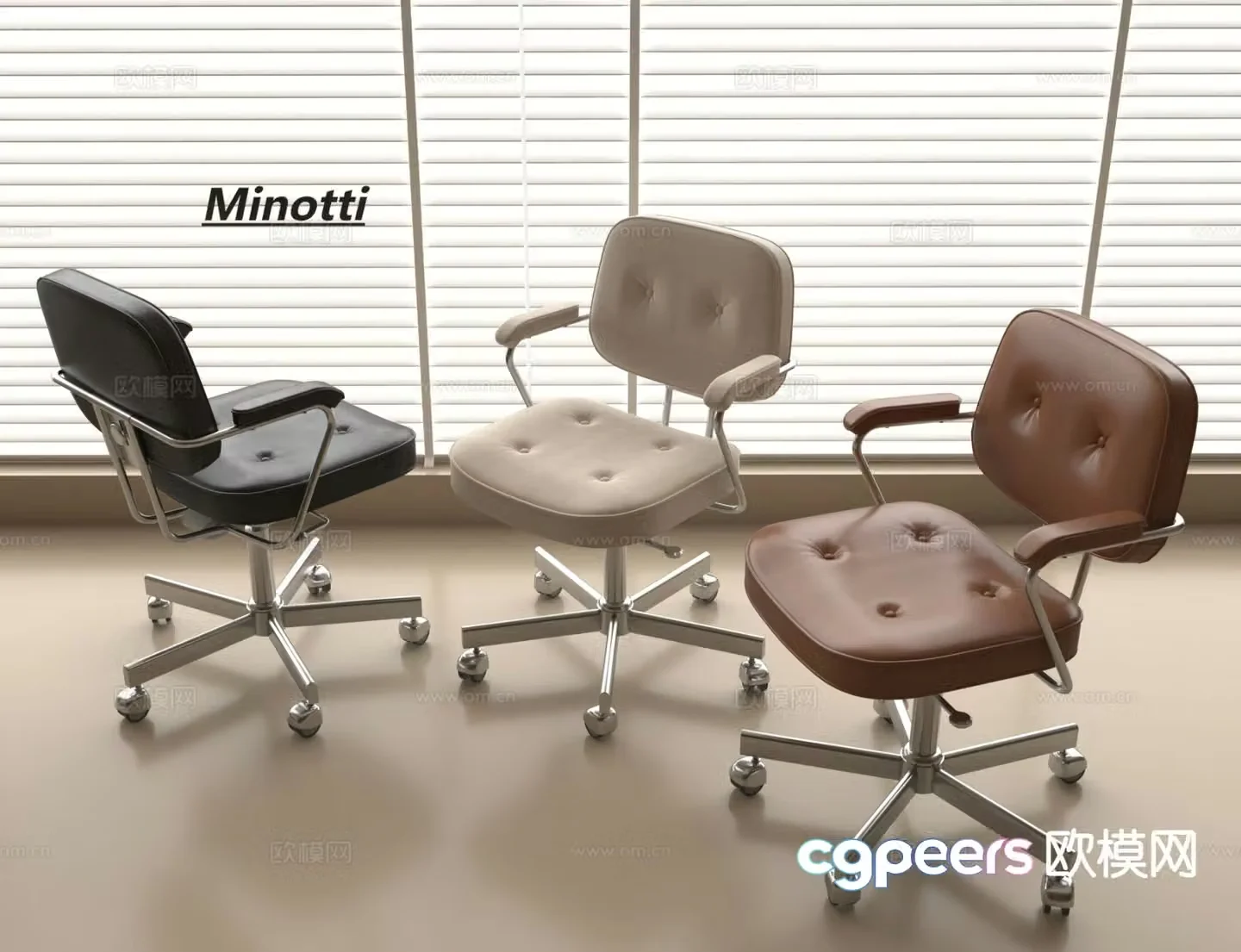 Office chair computer chair staff chair 3d model