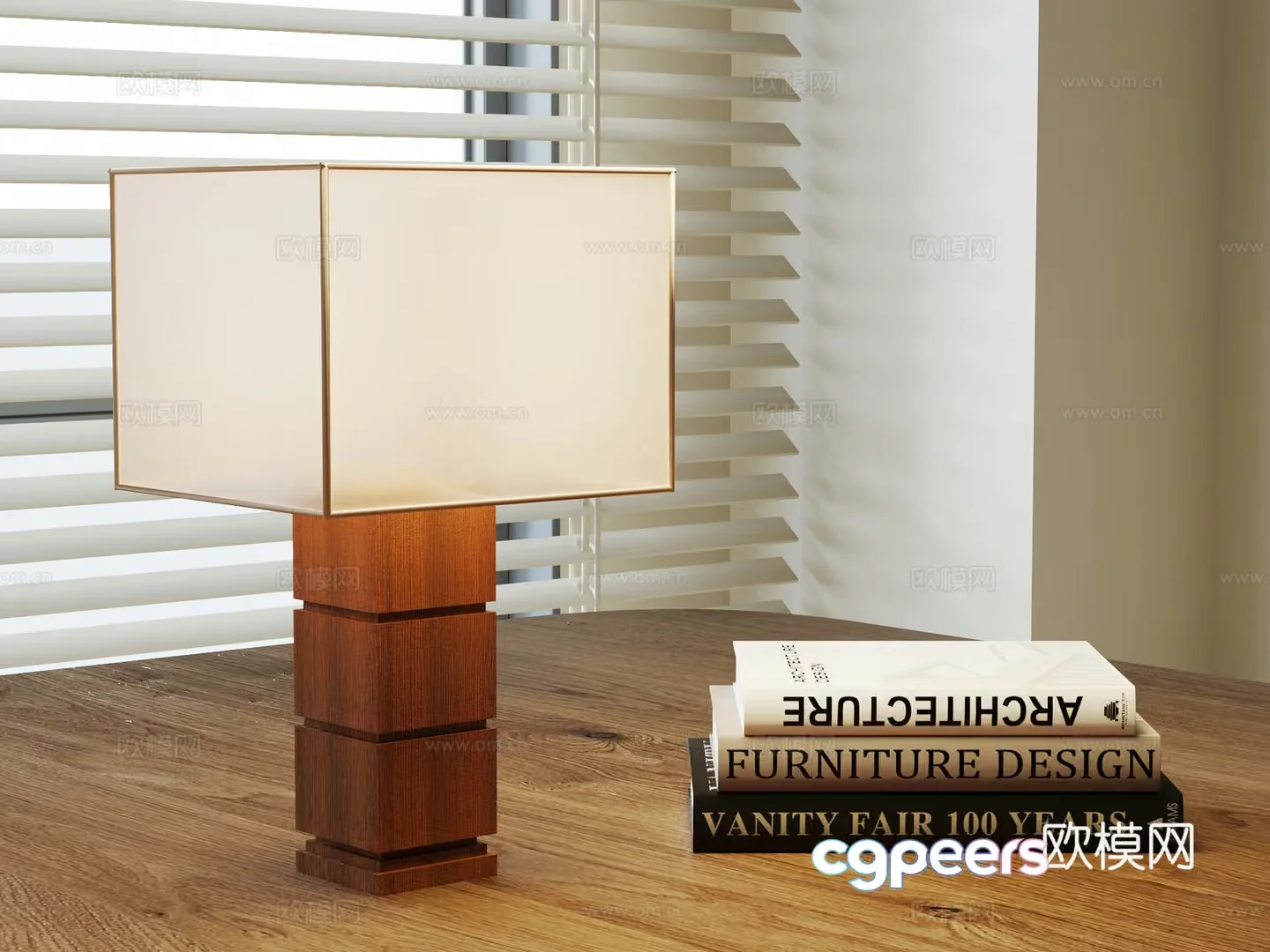 Modern Wooden Lamp 3D Model – 6464 – VRAY Render