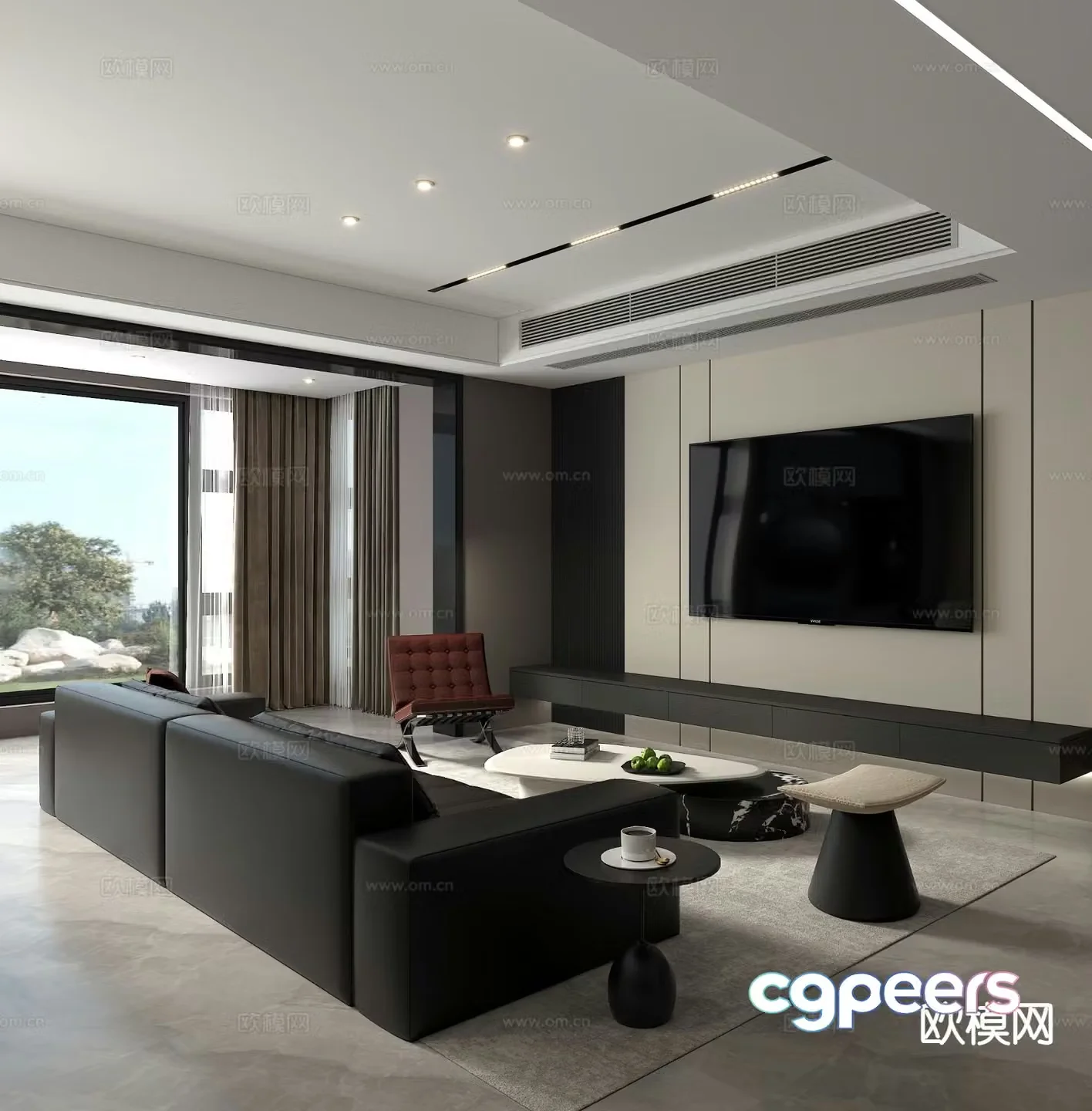 Italian living room 3d model