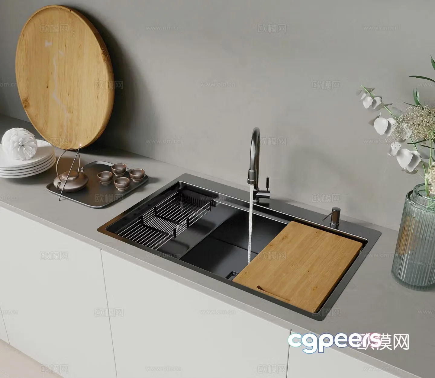 Modern washbasin basin sink 3d model