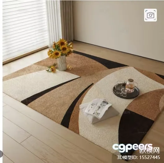 Cozy Modern Rug 3D Model – 15060 – CORONA Render