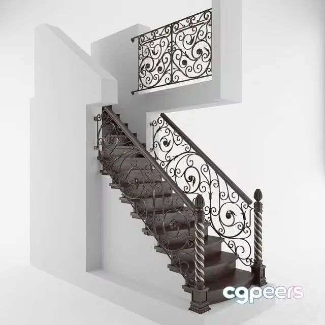 3ds Max Free – Staircase to the basement