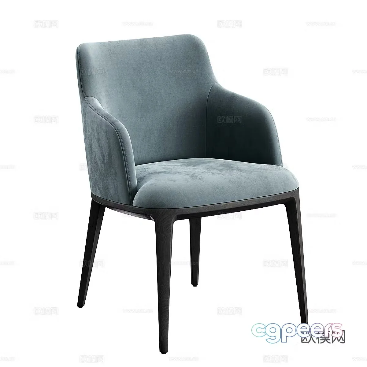 Modern chair dining chair 3D model