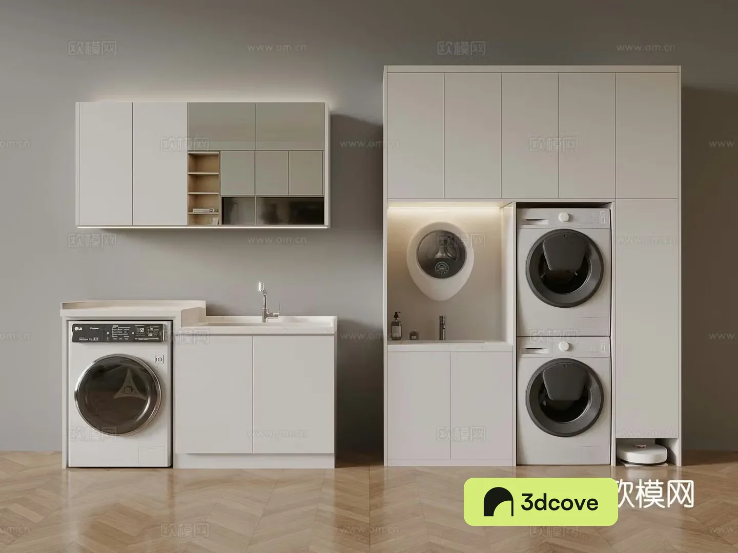 Balcony cabinet washing machine cabinet