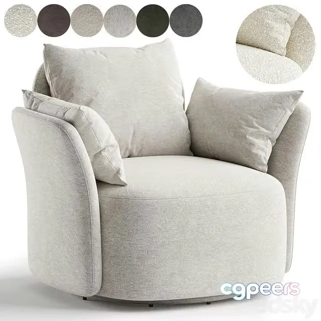 3ds Max Free – Swivel chair Lulu