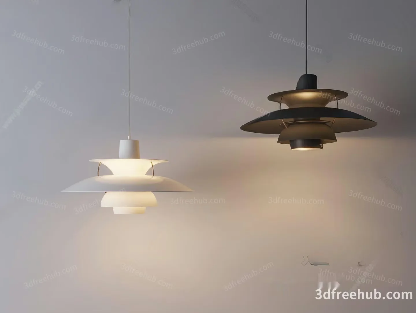 Gold Light Fixture 3D Model – 20216 – VRAY Render