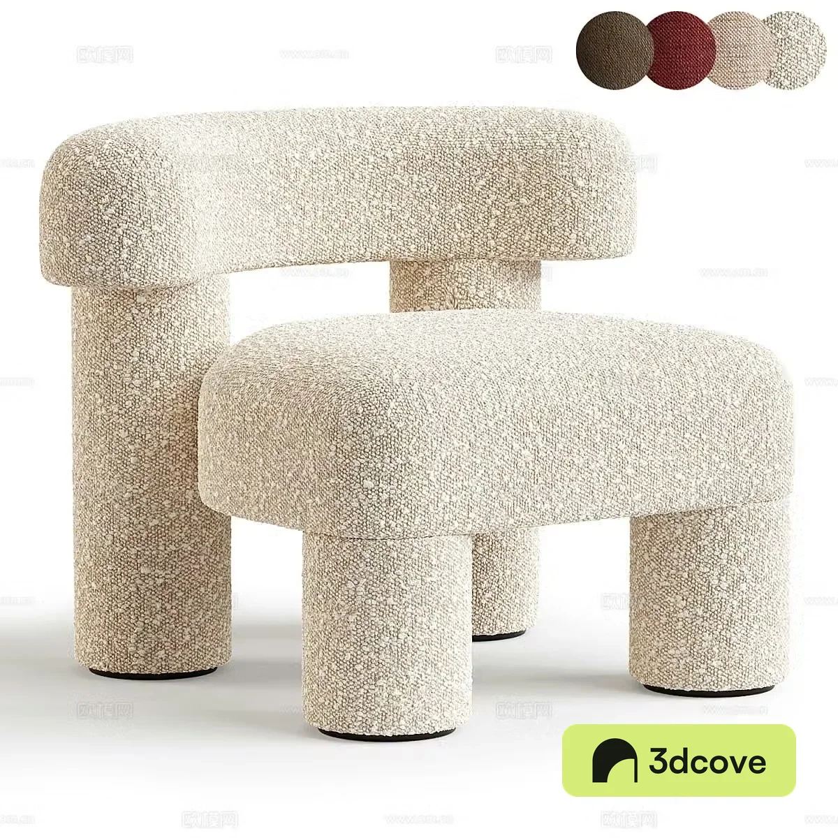 Modern Cream Nra Armchair