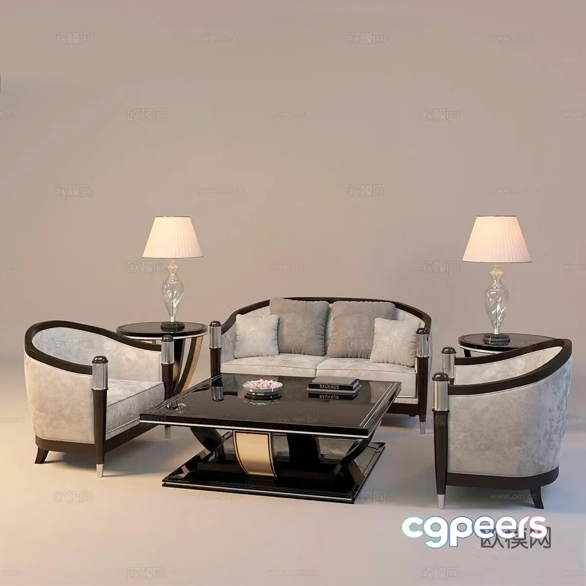 MARINER European style modular sofa 3d model