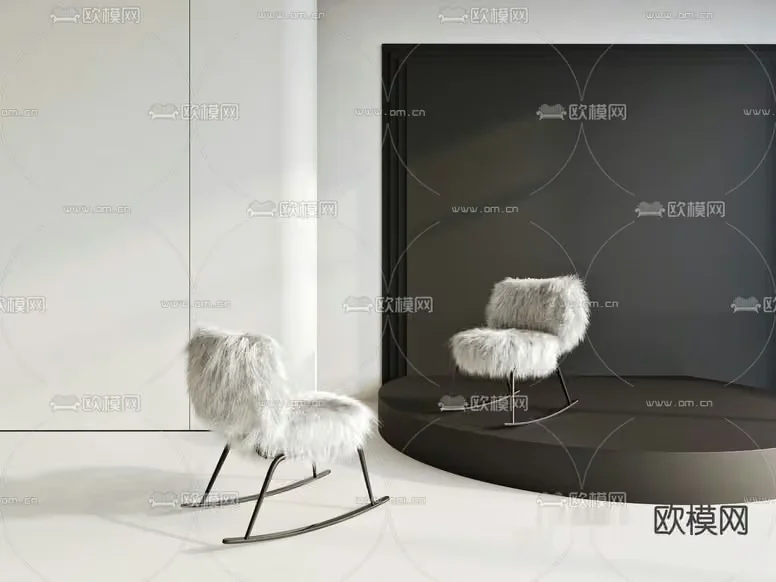 Modern Rocking Chair 3D Model – 21052 – VRAY Render