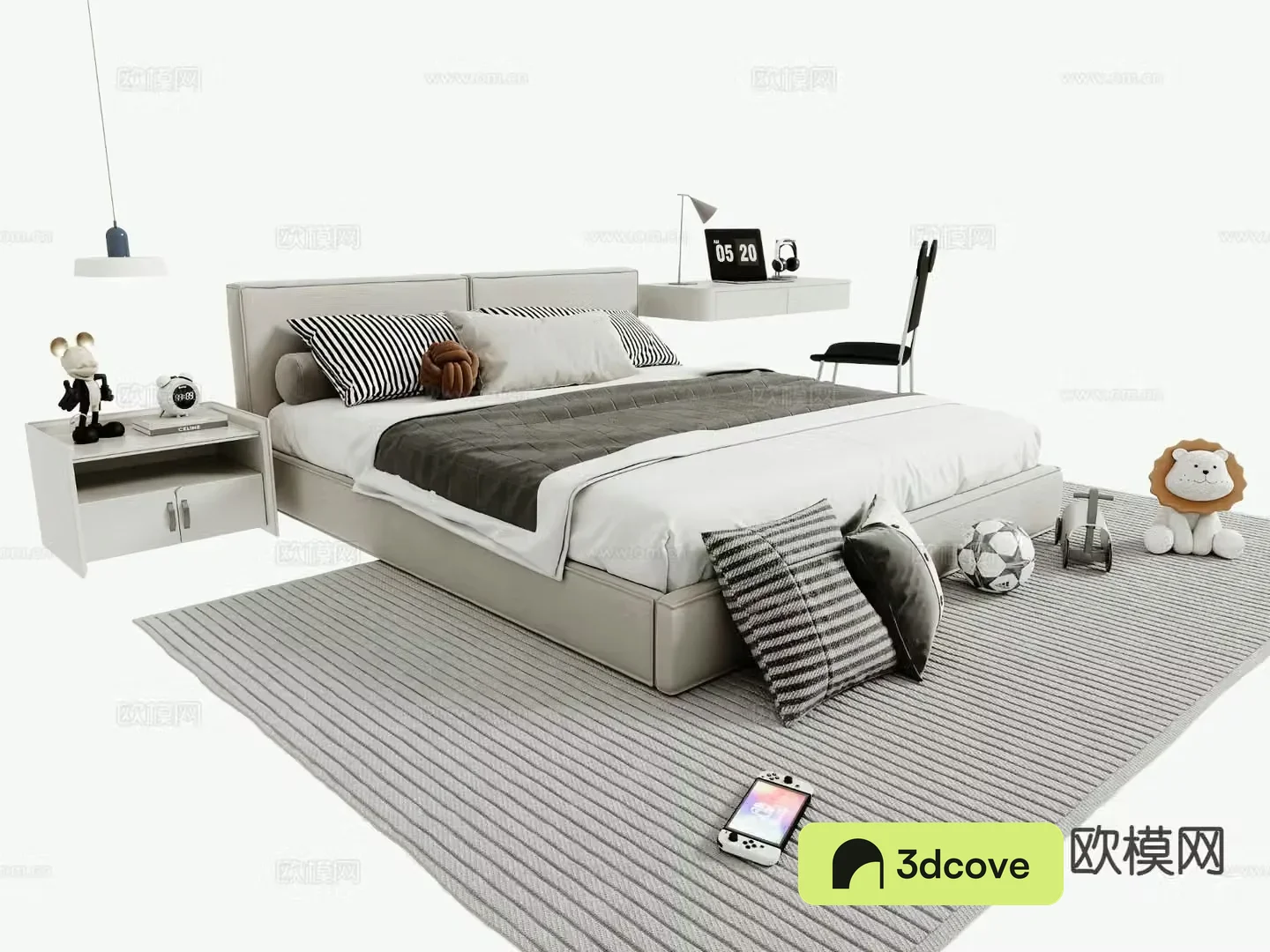 Modern double bed