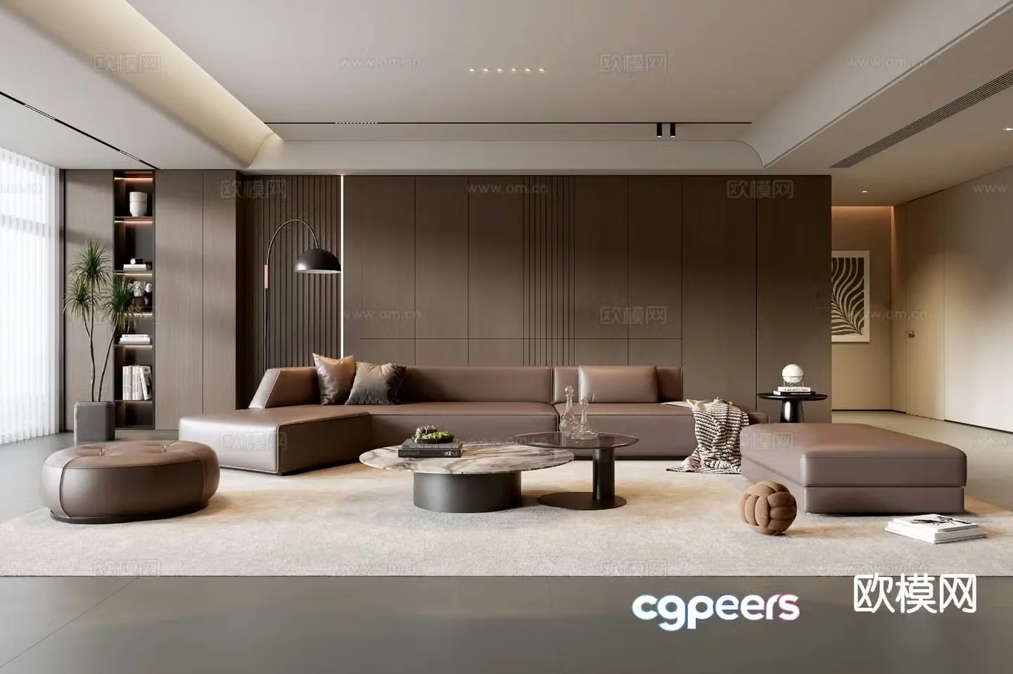 Italian living room 3d model