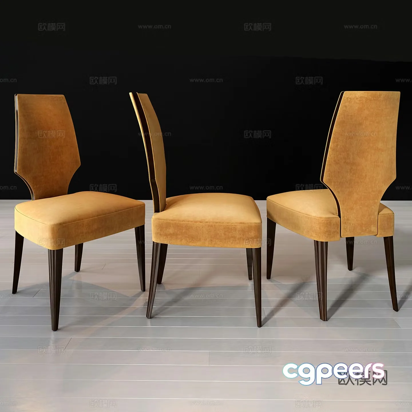 Dining chair Single chair 3d model
