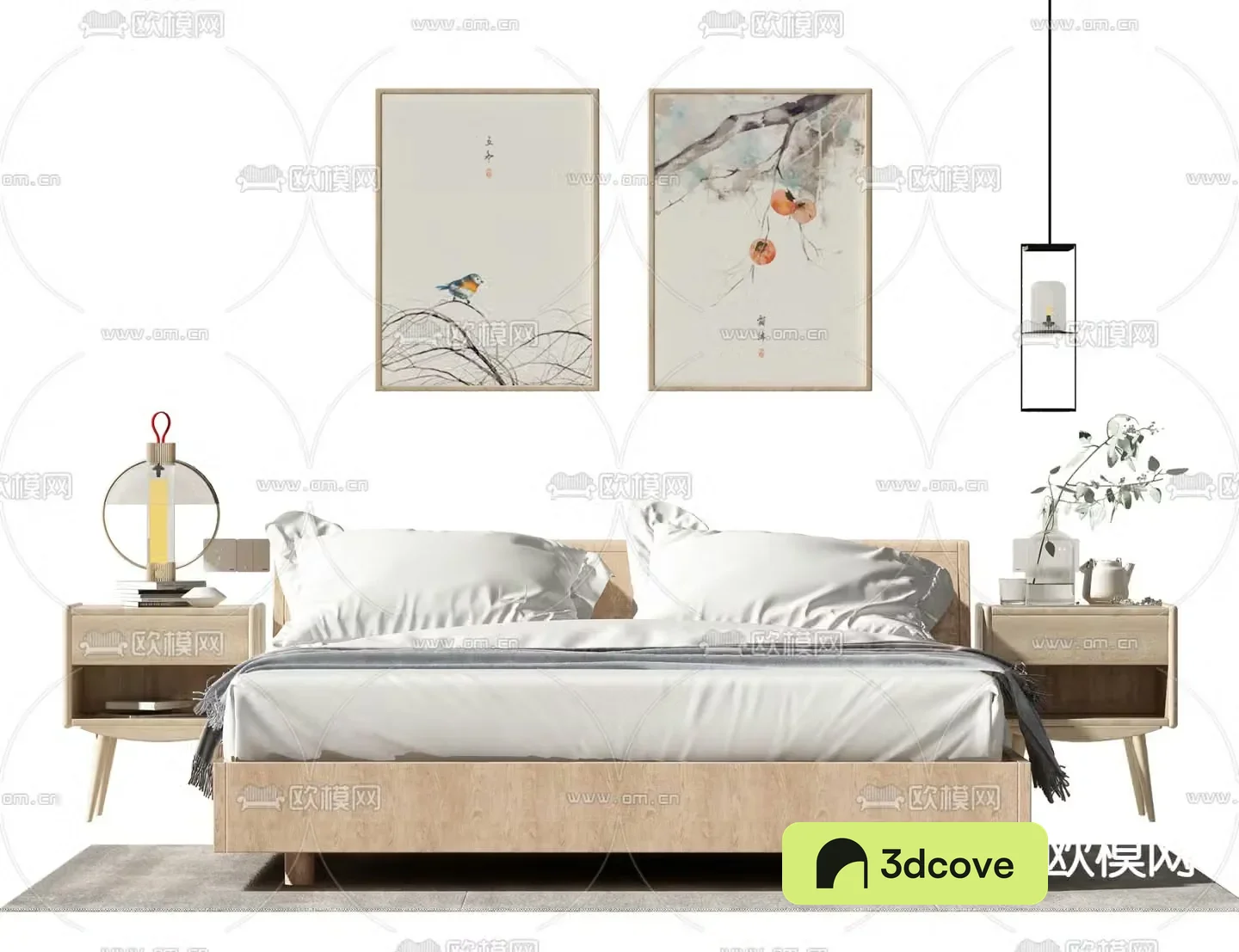 Modern double bed