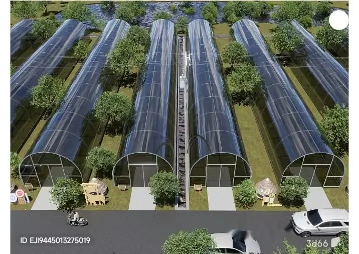 A Greenhouse Complex 3D Model – 15322 – VRAY Render