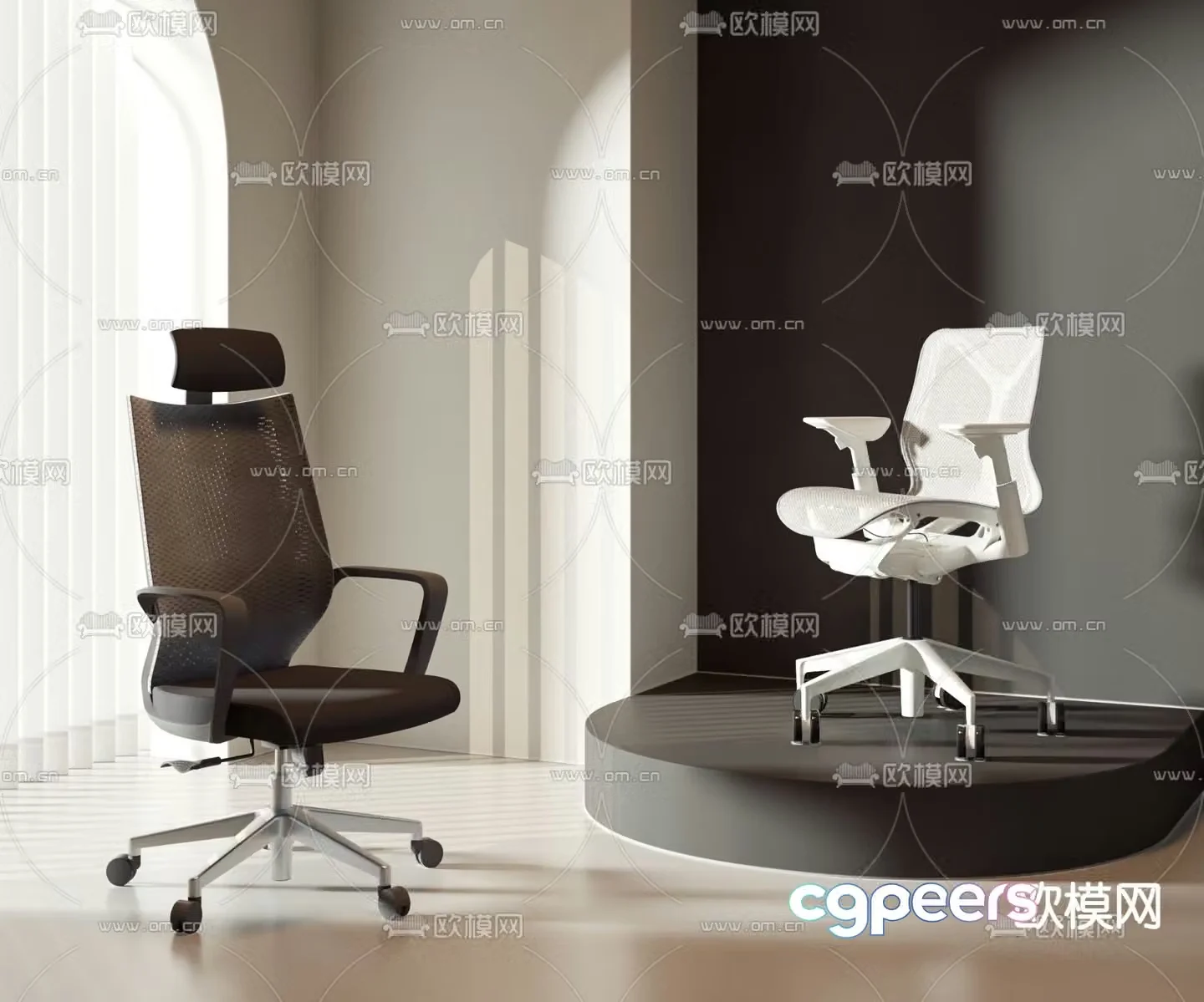 Office chair executive chair boss chair 3d model