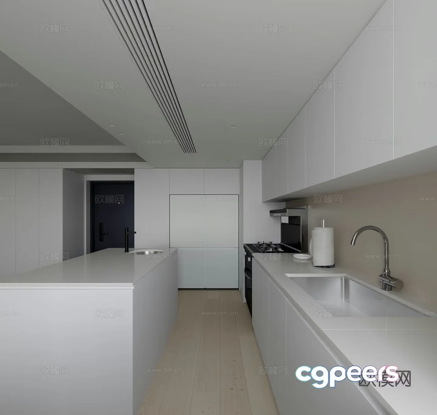 Modern kitchen 3d model