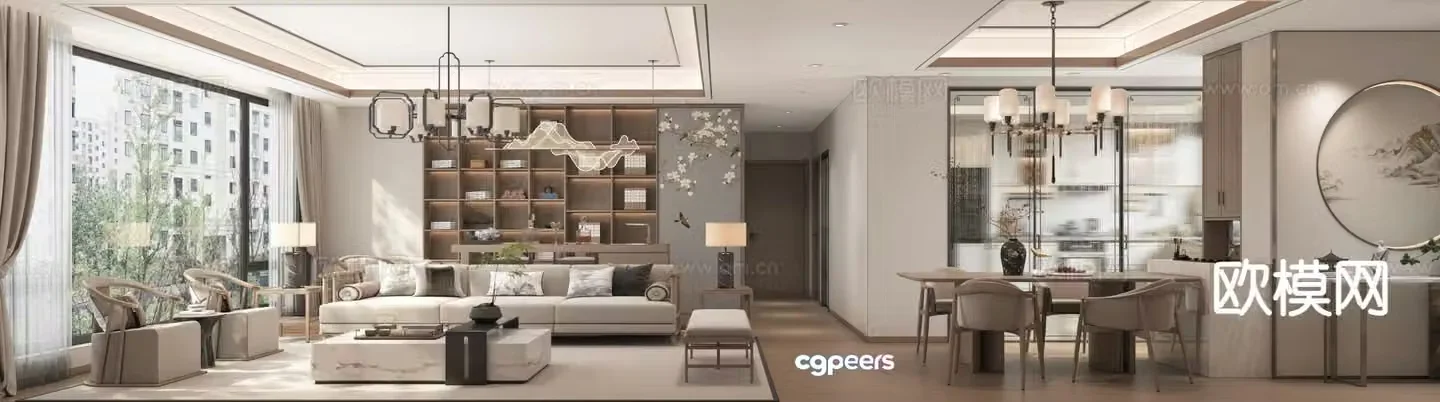 New Chinese restaurant 3D model