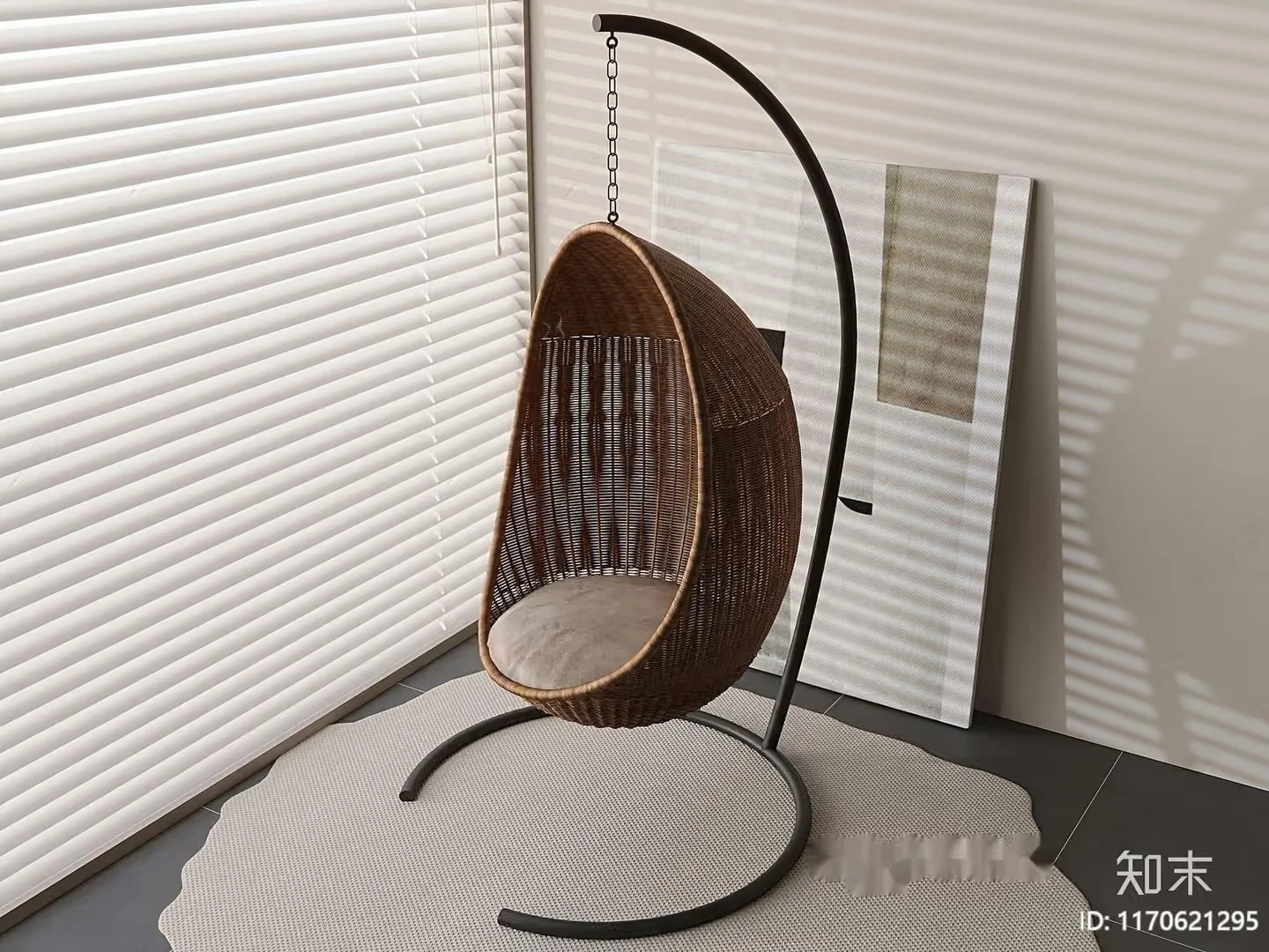 A Wicker Chair 3D Model – 12109 – VRAY Render