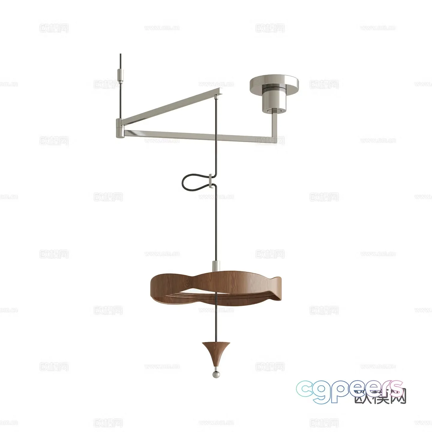 Modern creative chandelier 3d model