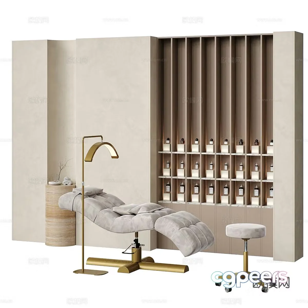 Wasabi Creamy Massage Chair 3D Model