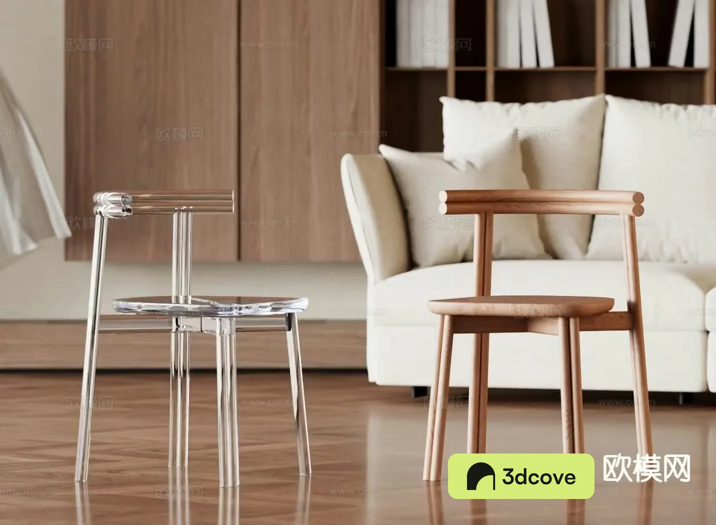 Transparent chair dining chair