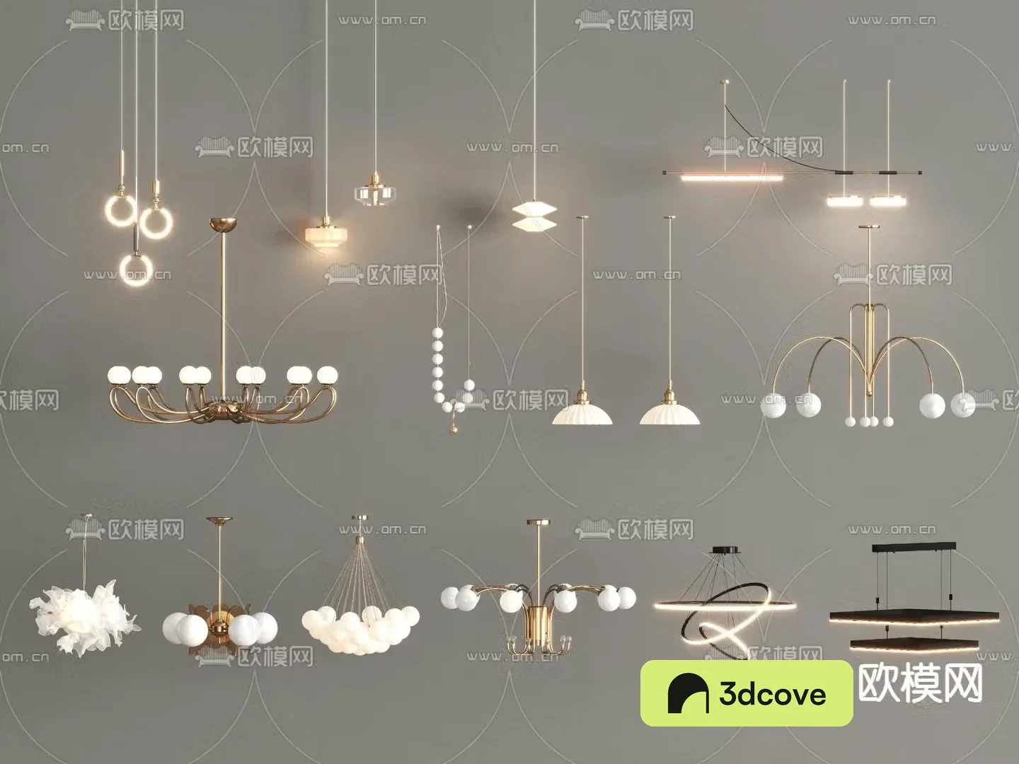 Light luxury chandelier hall chandelier