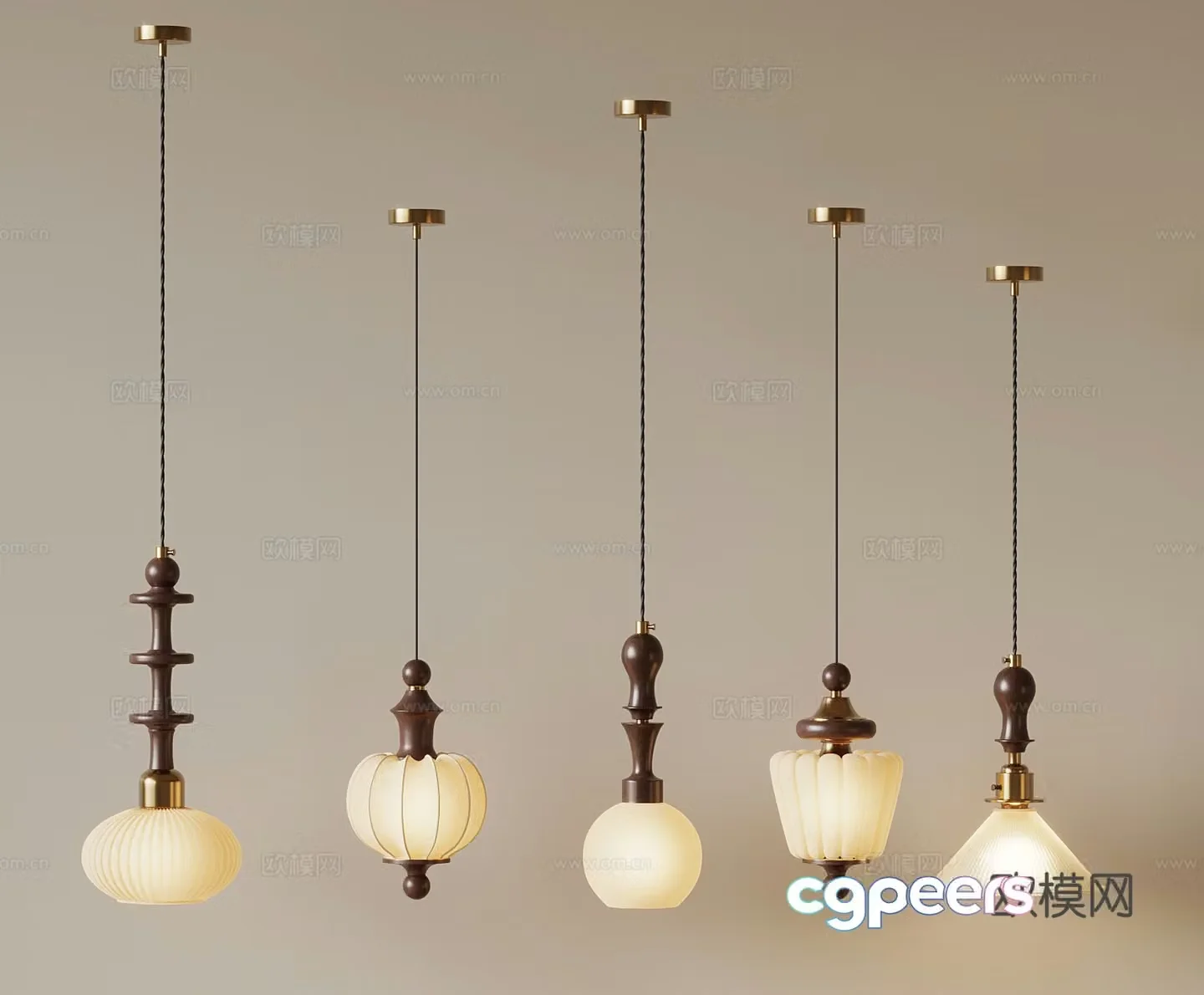 3D model of medieval style chandelier