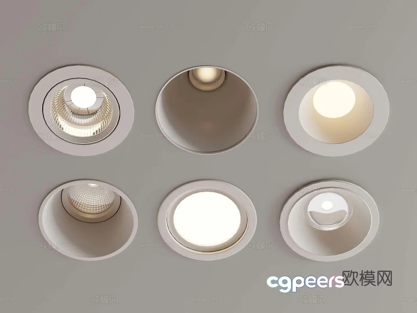 Modern downlight spotlight 3d model