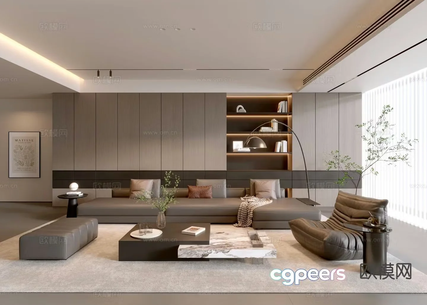 Italian living room 3d model