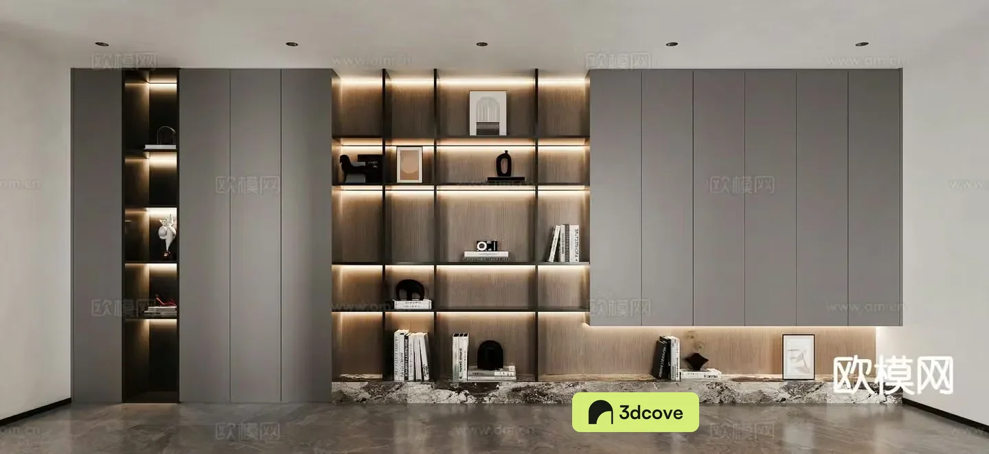 Modern decorative cabinet locker