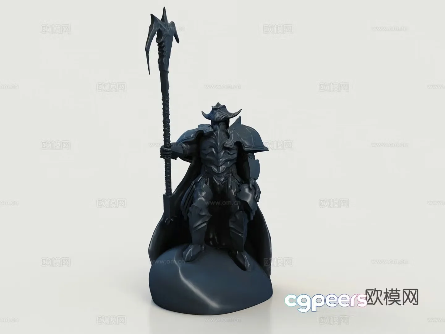 Game character sculpture warrior warrior 3d model