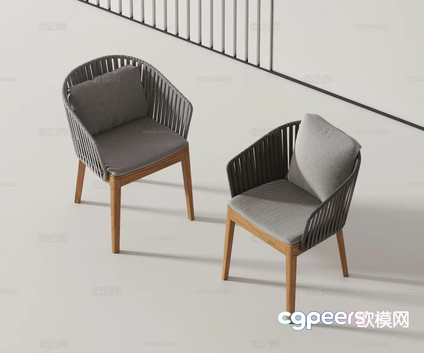 Modern chair single chair 3d model