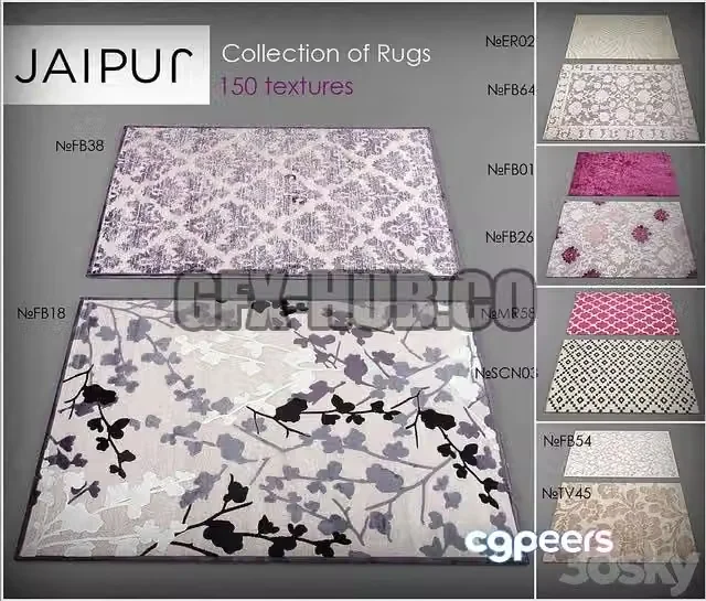 3ds Max Free – Collection Carpet Jaipur № 2