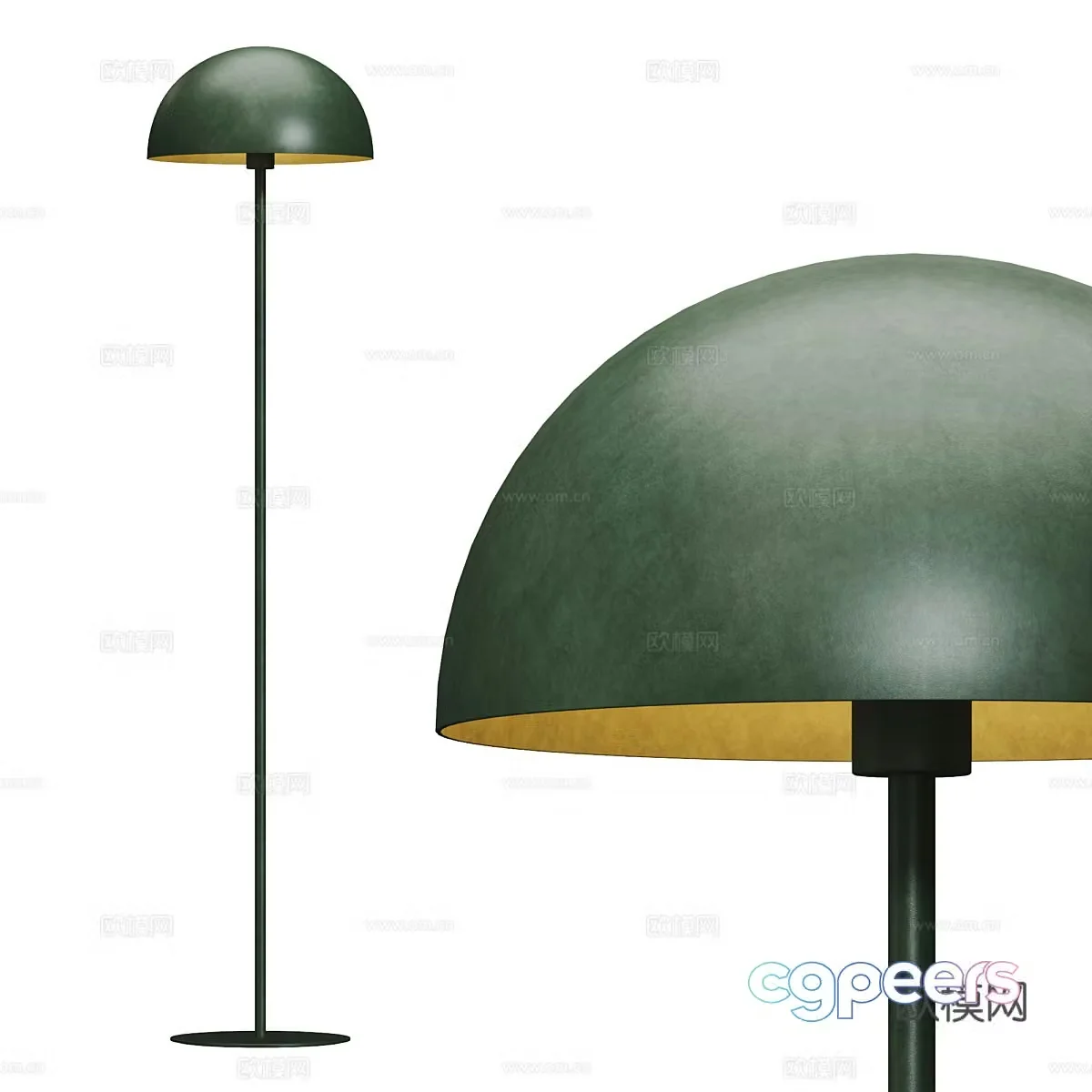 Modern light luxury floor lamp 3d model