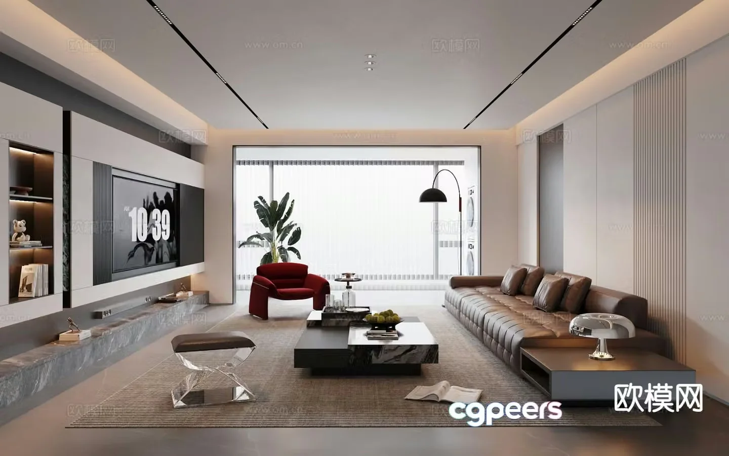Italian living room 3d model