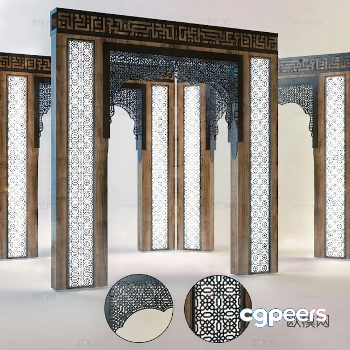 Door model structure 3D model