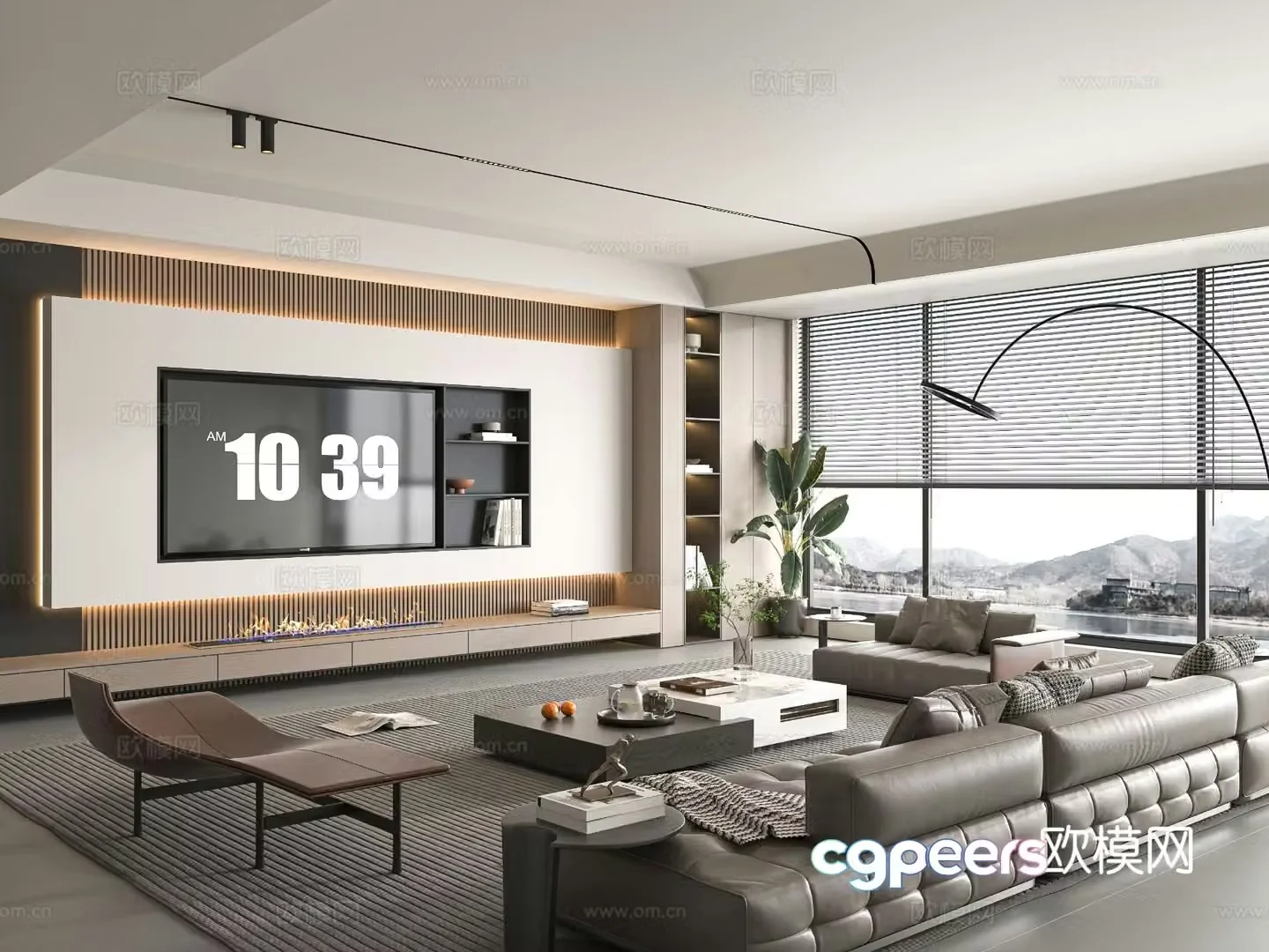 Modern living room 3d model