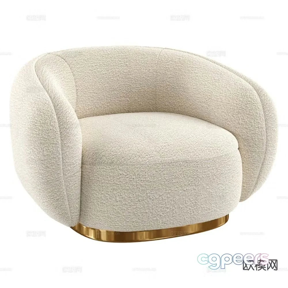 Siena single sofa 3d model