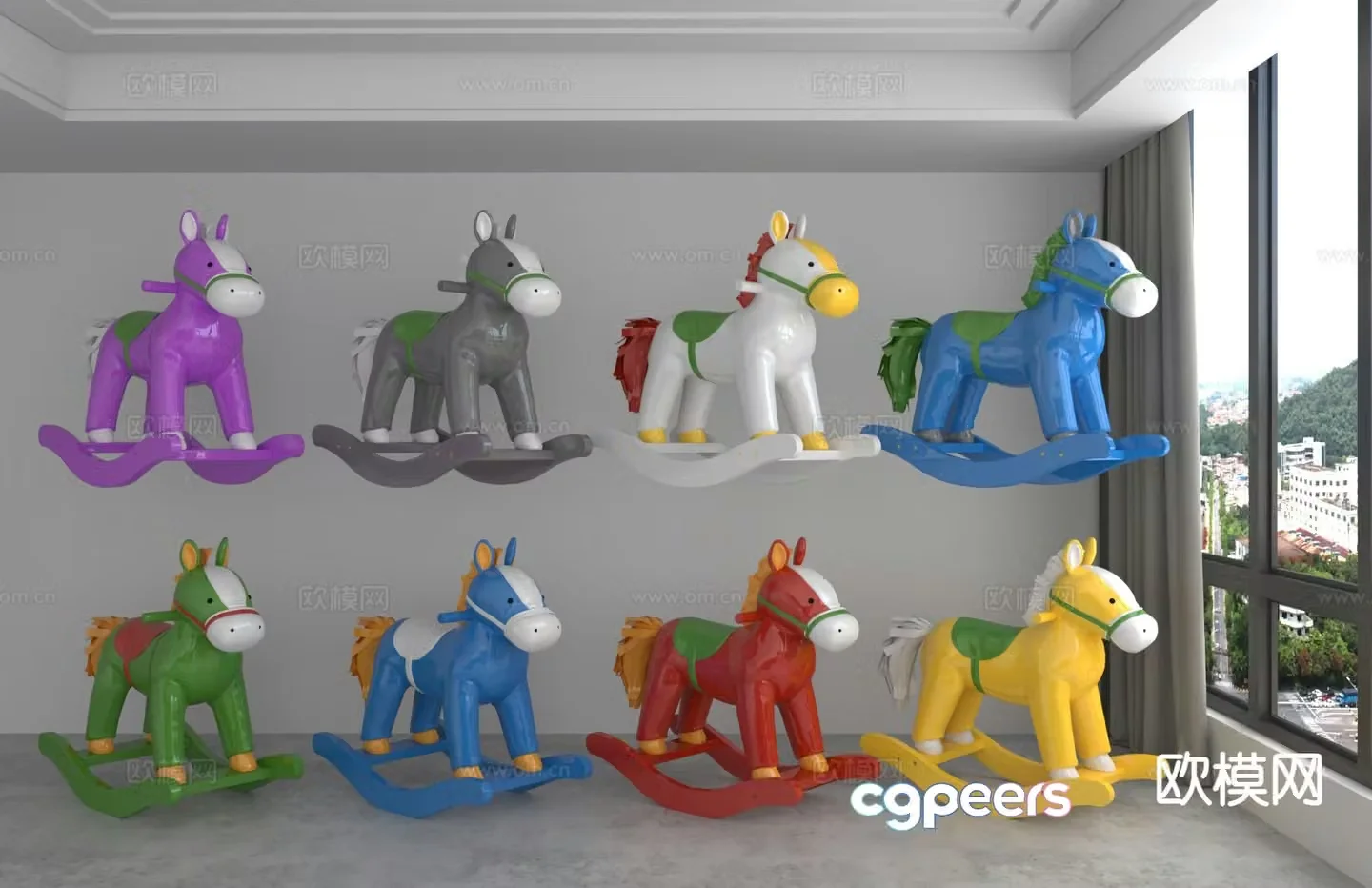 Children’s Trojan Horse Toy 3d model