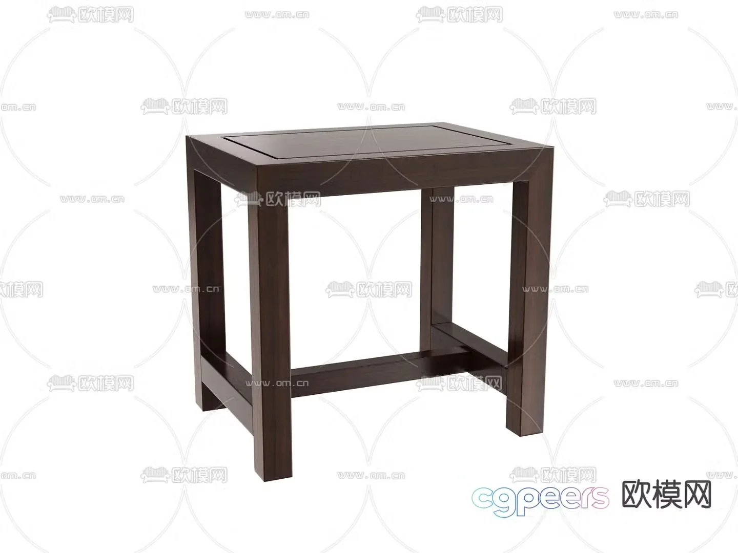 New Chinese style stool stool 3d model